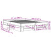 vidaXL Cadre de lit sans matelas chêne sonoma 120x190 cm