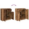 vidaXL Buffet avec tiroir vieux bois 71x35x84 cm bois d'ing&eacute;nierie