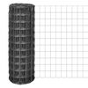vidaXL Cl&ocirc;ture euro Acier 25 x 0,8 m Gris
