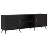 vidaXL Meuble TV 150 x 30 x 50 cm Ch&ecirc;ne noir Bois d'ing&eacute;nierie