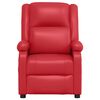 vidaXL Fauteuil inclinable &eacute;lectrique Rouge Similicuir