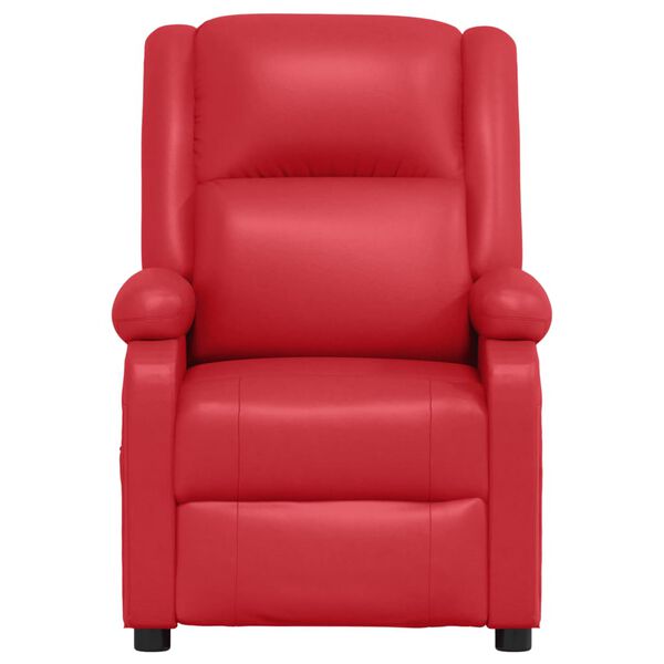 vidaXL Fauteuil inclinable &eacute;lectrique Rouge Similicuir