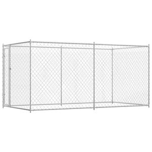 vidaXL Chenil d'ext&eacute;rieur pour chiens 382x192x185 cm