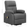 vidaXL Fauteuil de massage inclinable Gris fonc&eacute; Tissu