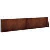 vidaXL Mur de sout&egrave;nement 2 pc 100 x 12 x 30 cm Acier patin&eacute; Rouill&eacute;