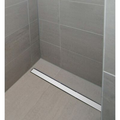 SCHÜTTE Siphon de sol de douche avec couvercle en inox 85,5 cm