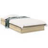 vidaXL Cadre de lit avec tiroirs sans matelas ch&ecirc;ne sonoma 75x190 cm