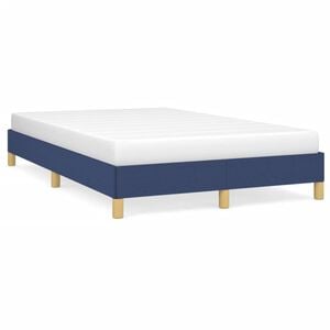 vidaXL Cadre de lit sans matelas bleu 120x200 cm tissu