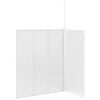 vidaXL Pare baignoire en L 70x120x137 cm 4 panneaux pliables