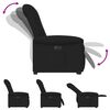 vidaXL Fauteuil inclinable &eacute;lectrique noir tissu