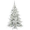 vidaXL Sapin de No&euml;l Artificiel &agrave; Branches Articul&eacute;es Blanc 180 cm