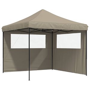 vidaXL Tente de f&ecirc;te Taupe 292 x 292 x 315 cm Tissu Oxford