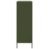 vidaXL Buffet haut vert olive 68x39x113 cm acier