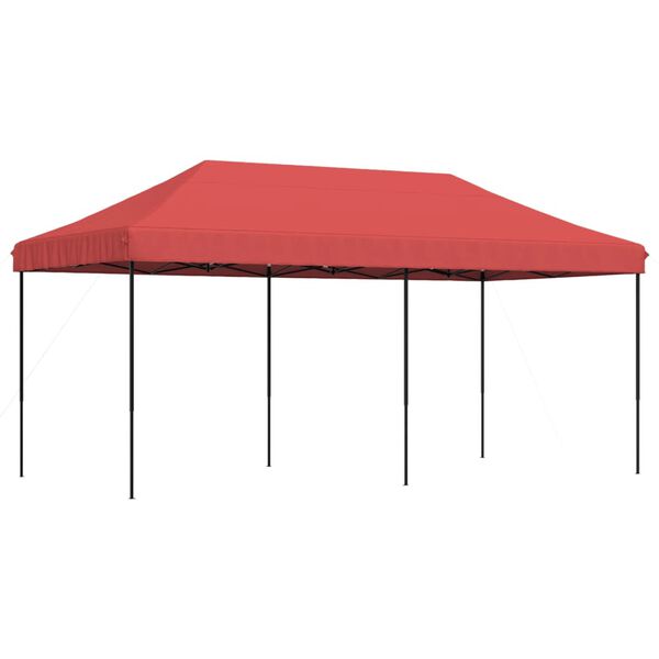 vidaXL Tente de r&eacute;ception pliable escamotable bordeaux 580x292x315 cm
