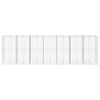 vidaXL Panier gabion avec couvercle 700x100x200 cm fer galvanisé