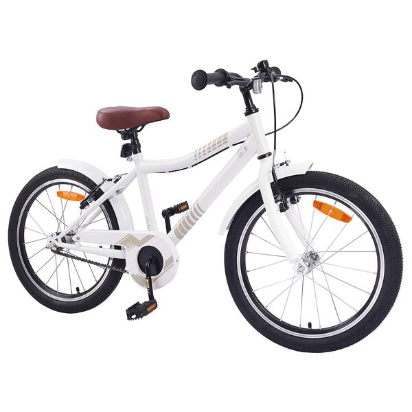 vidaXL V&eacute;lo pour Enfants 18 Pouces pour les 5-7 ans blanc