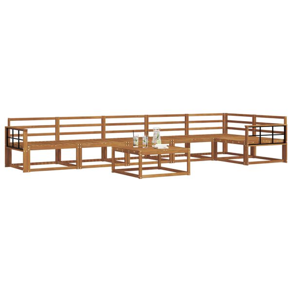 vidaXL Ensemble de canap&eacute;s d'ext&eacute;rieur 7 pcs Naturel