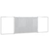 vidaXL Tableau blanc magn&eacute;tique pliable 160x60x1,7 cm aluminium