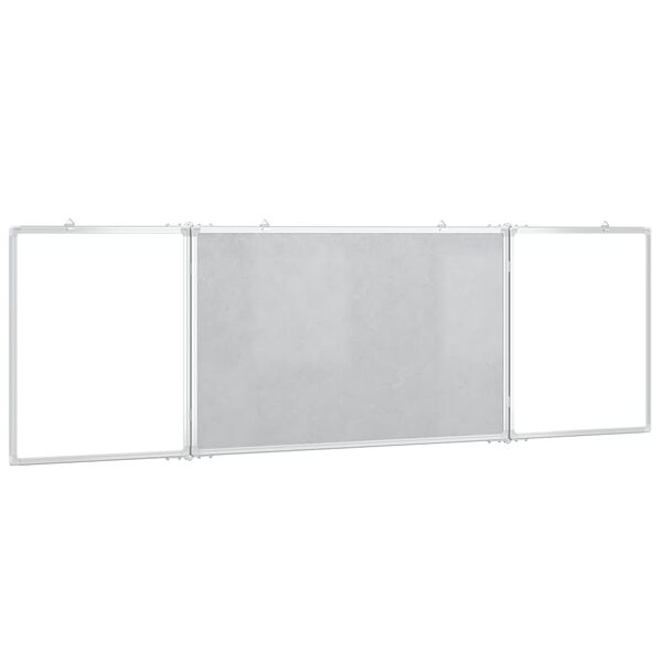 vidaXL Tableau blanc magn&eacute;tique pliable 160x60x1,7 cm aluminium