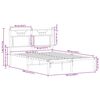 vidaXL Cadre de lit sans matelas ch&ecirc;ne fum&eacute; 120x190 cm bois ing&eacute;nierie