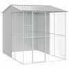vidaXL Cage pour oiseaux Gris 215 x 310 x 247 cm Acier galvanis&eacute;