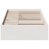 vidaXL Lit de jour sans matelas blanc 90x200 cm bois de pin massif