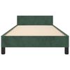 vidaXL Cadre de lit sans matelas vert foncé 100x200 cm velours