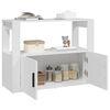 vidaXL Buffet Blanc 80x30x60 cm Bois d'ingénierie
