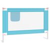 vidaXL Barri&egrave;re de s&eacute;curit&eacute; de lit d'enfant Bleu 100x25 cm Tissu