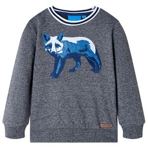 Sweatshirt pour enfants m&eacute;lange bleu marine 92