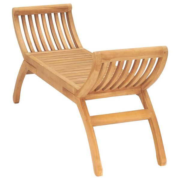 vidaXL Banc de jardin 126 cm Bois de teck solide