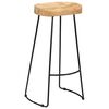 vidaXL Tabourets de bar Gavin lot de 2 bois de manguier massif