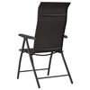 vidaXL Chaises pliables jardin lot de 2 couleur café noir poly rotin