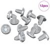 vidaXL Vis de verrouillage 12 pcs Argent&eacute; M4 x 5 mm Fer