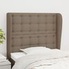 vidaXL T&ecirc;te de lit avec oreilles Taupe 83x23x118/128 cm Tissu