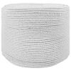 vidaXL Corde en coton 8 mm 50 m Blanc 100% Coton