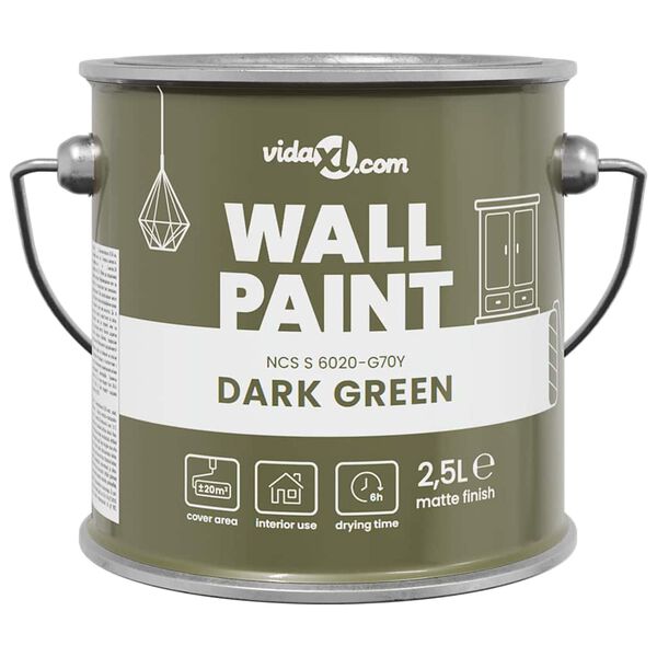 vidaXL Peinture murale Vert 16,5 x 16,5 x 15,9 cm Impression murale