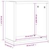 vidaXL Étagères cube murales 2 pcs sonoma gris 30x15x30 cm