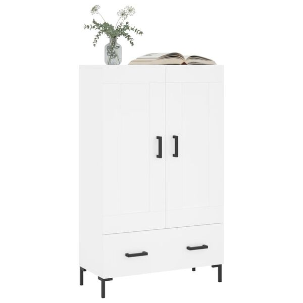 vidaXL Buffet haut blanc 69,5x31x115 cm bois d'ing&eacute;nierie