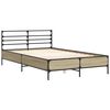 vidaXL Cadre de lit sans matelas ch&ecirc;ne sonoma 120x190 cm