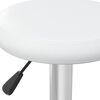vidaXL Tabourets de bar lot de 2 Blanc Similicuir