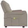 vidaXL Fauteuil de massage inclinable à 4 places gris clair