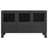 vidaXL Buffet industriel Anthracite 105x35x62 cm Métal et verre