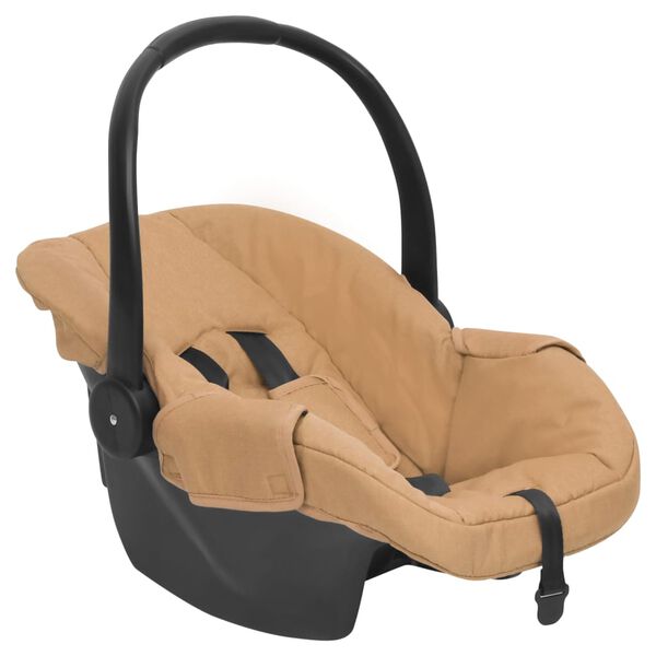 vidaXL Si&egrave;ge d'auto pour b&eacute;b&eacute; Taupe 42x65x57 cm