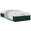 vidaXL Cadre de lit ottoman sans matelas vert fonc&eacute; 90x200 cm velours