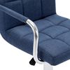 vidaXL Chaise de bar Bleu Tissu