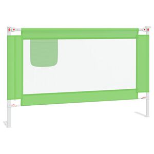 vidaXL Barri&egrave;re de s&eacute;curit&eacute; de lit d'enfant Vert 120x25 cm Tissu