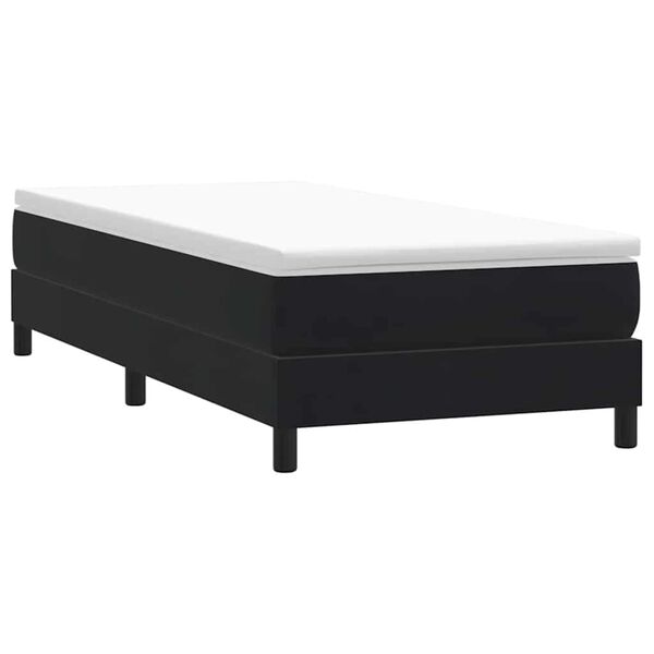 vidaXL Sommier à lattes de lit sans matelas noir 90x220 cm velours