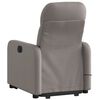 vidaXL Fauteuil inclinable de massage &eacute;lectrique Taupe Tissu