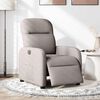 vidaXL Fauteuil inclinable &eacute;lectrique Taupe Tissu